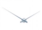 horloge aiguilles murales geantes argent nextime