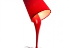 lampe pot de peinture rouge