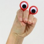 Marionette de doigts paire d'yeux
